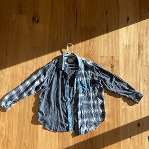 Mixed pattern flannel